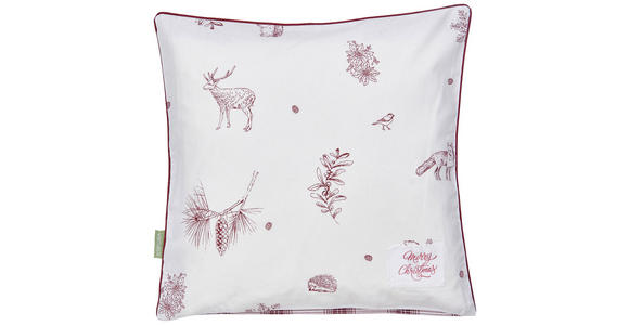 KISSENHÜLLE TALVI 40/40 cm - Rot/Weiß, KONVENTIONELL, Textil (40/40cm) - Esposa