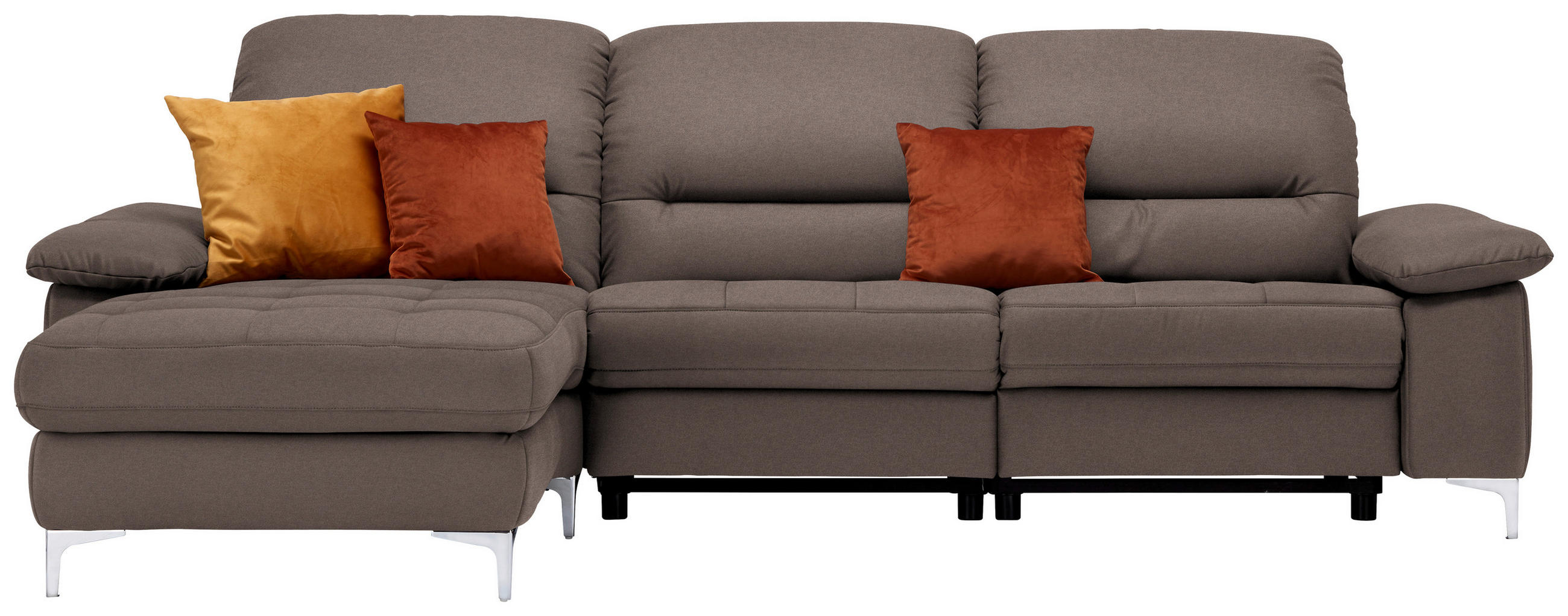 ECKSOFA in Mikrofaser Olivgrün  - Olivgrün, Design, Textil (184/280cm) - Pure Home Comfort