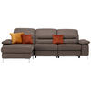 ECKSOFA in Mikrofaser Olivgrün  184/280 cm  - Olivgrün, Design, Textil (184/280cm) - Pure Home Comfort