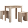 TISCHGRUPPE in Holzwerkstoff Sonoma Eiche  - Sonoma Eiche, Basics, Holzwerkstoff (30/80/75cm) - MID.YOU