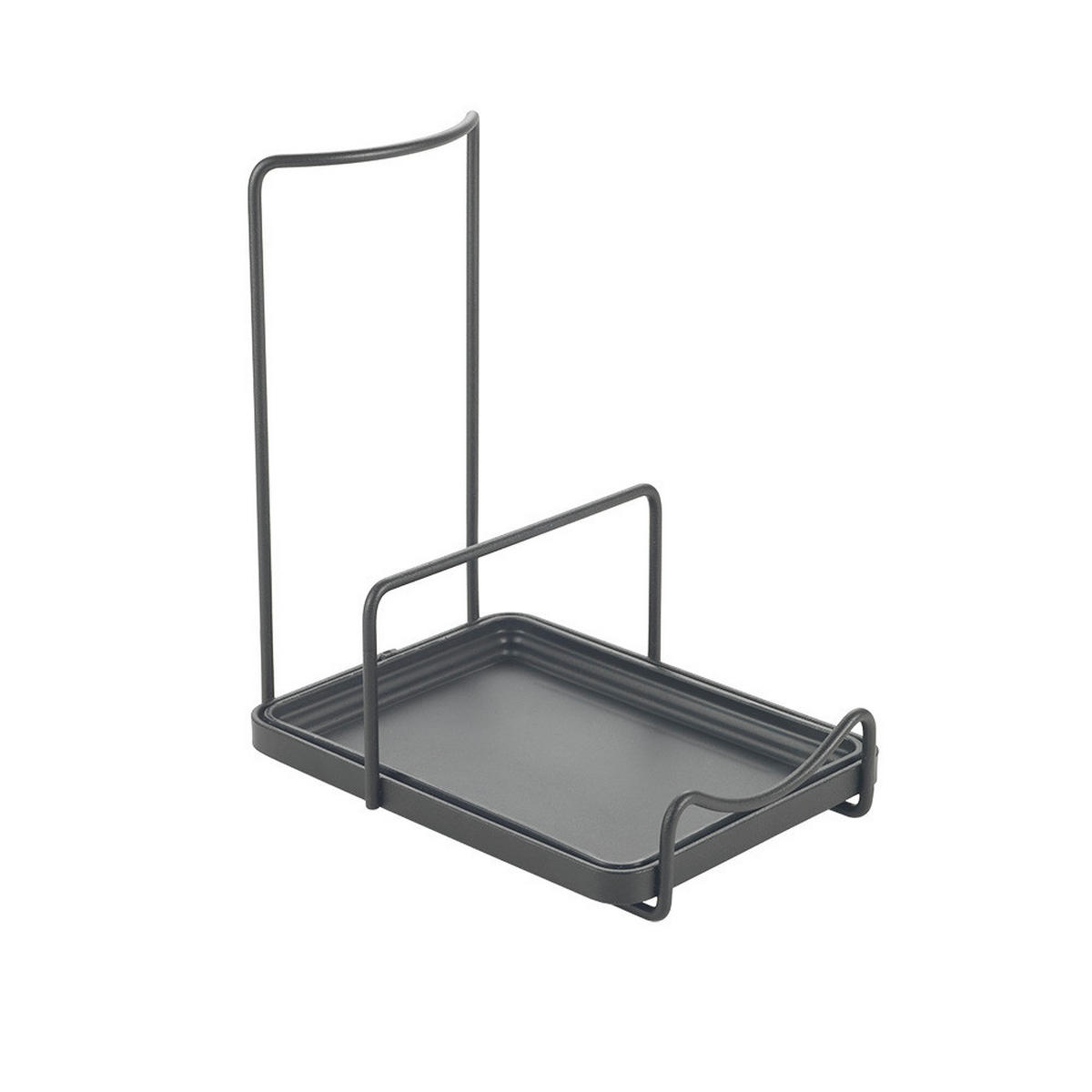 LÖFFELABLAGE   - Schwarz, Basics, Metall (17/19/12cm) - Metaltex