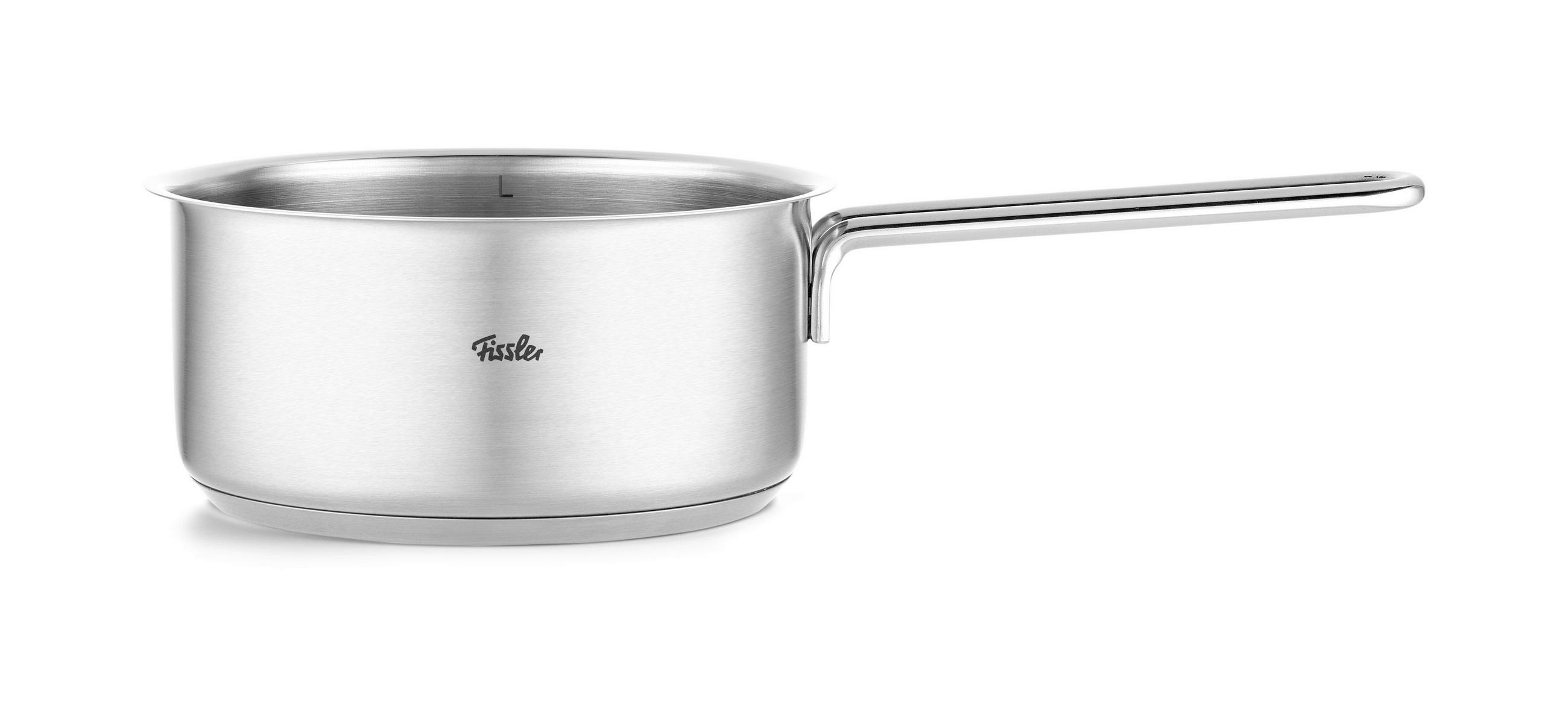 STIELKASSEROLLE Pure 1,4 L  - Silberfarben, Basics, Metall (16cm) - Fissler