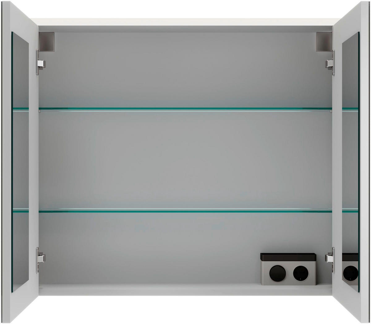 SPIEGELSCHRANK 80/68,3/16 cm  - Kaschmir/Silberfarben, MODERN, Glas/Holzwerkstoff (80/68,3/16cm) - Voleo