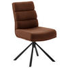 STUHL  in Stahl Webstoff Metall, Textil  - Rostfarben/Schwarz, Design, Textil/Metall (47/90/64cm) - Dieter Knoll