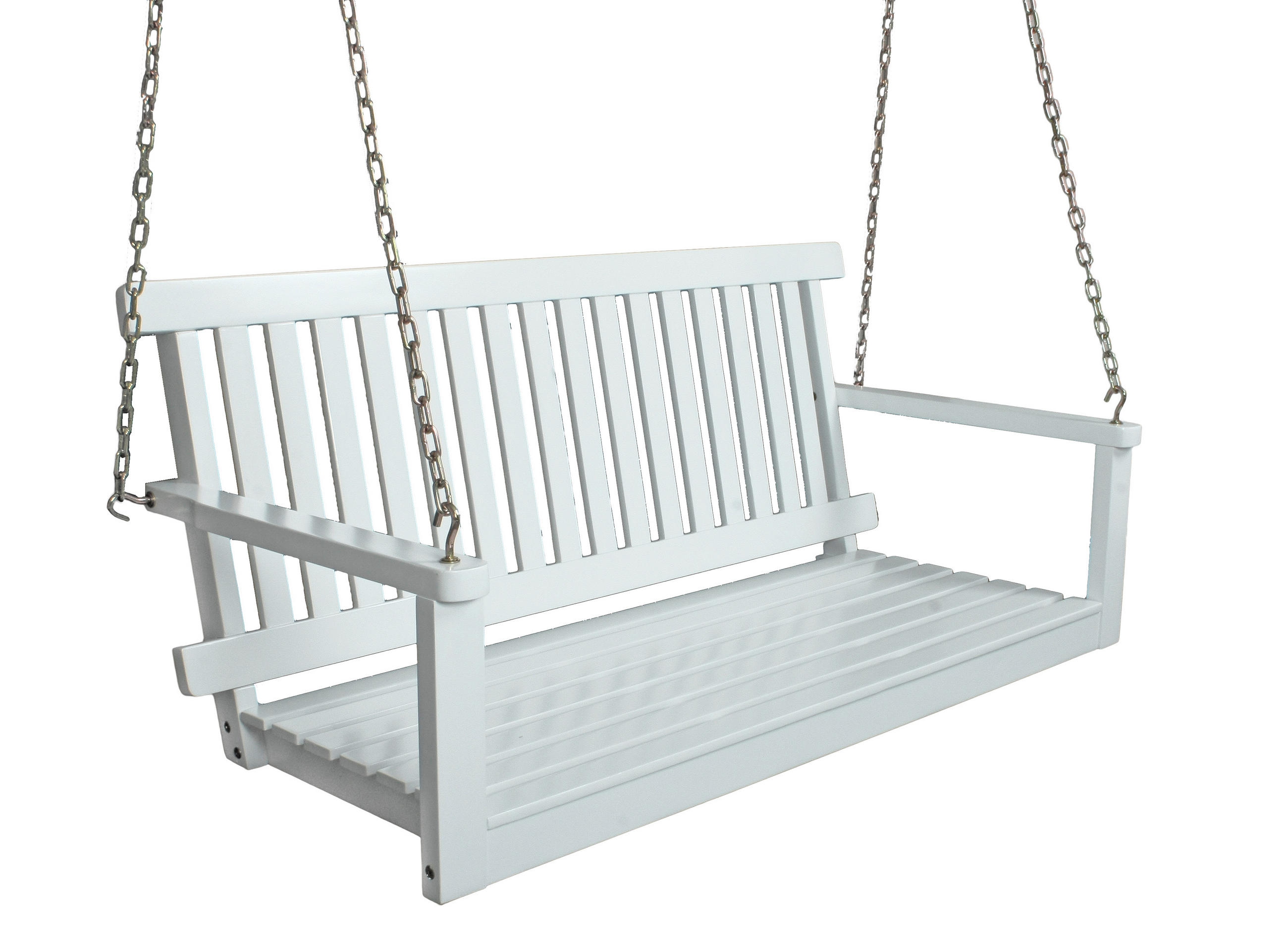 HÄNGEBANK 130/56/63 cm  - Weiß, Basics, Holz (130/56/63cm) - Gardenson