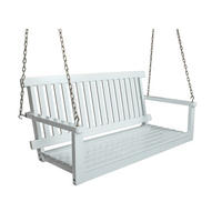 HÄNGEBANK - Weiß, Basics, Holz (130/56/63cm) - Gardenson