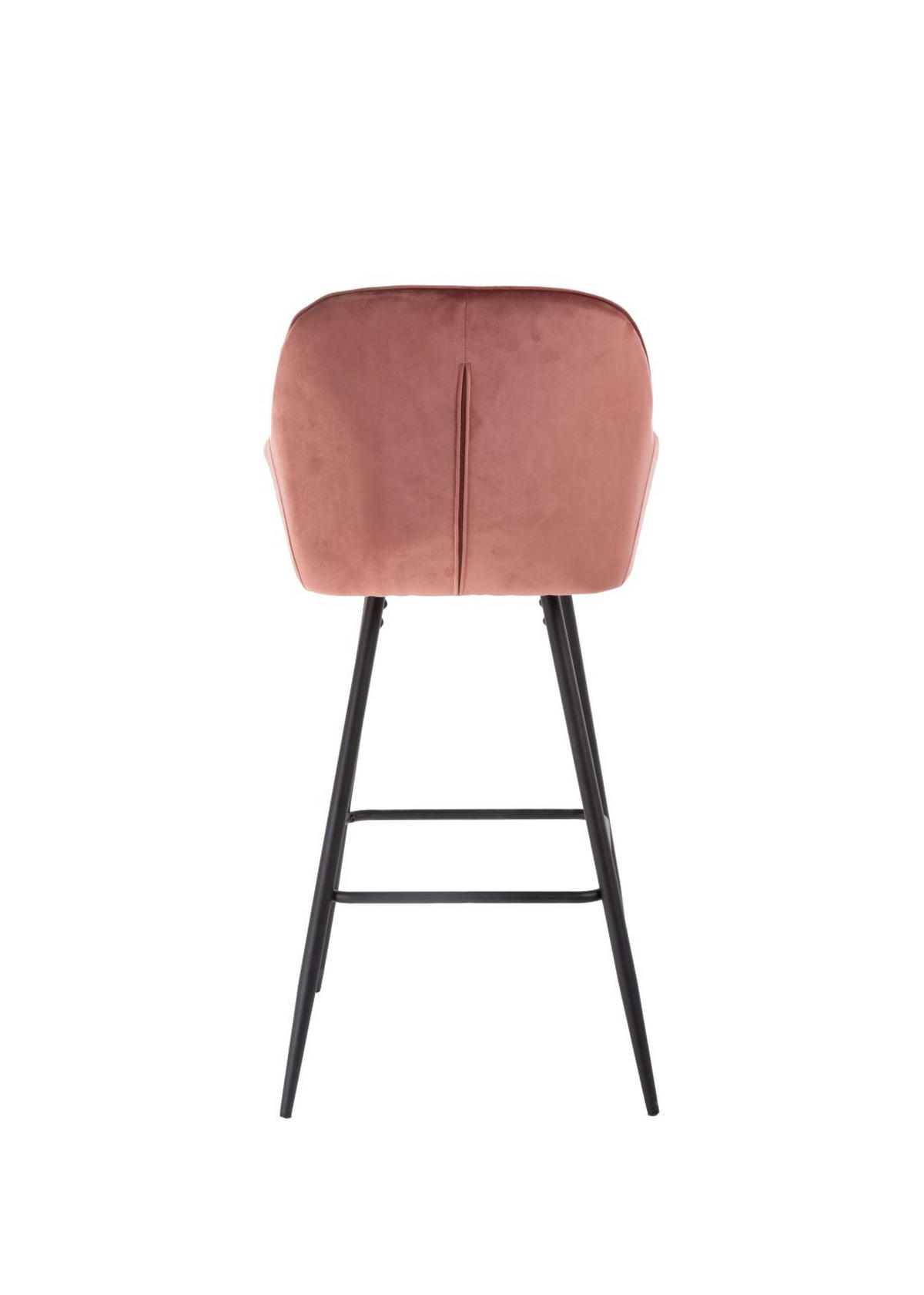 BAROVÁ STOLIČKA, ružová - čierna/ružová, Design, kov/textil (55/107/53cm) - Carryhome