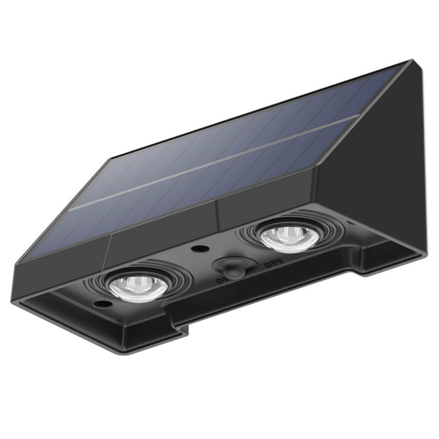 Lampă Solară  5,8/11,3/5,1 cm   - străveziu/negru, Basics, plastic (5,8/11,3/5,1cm)