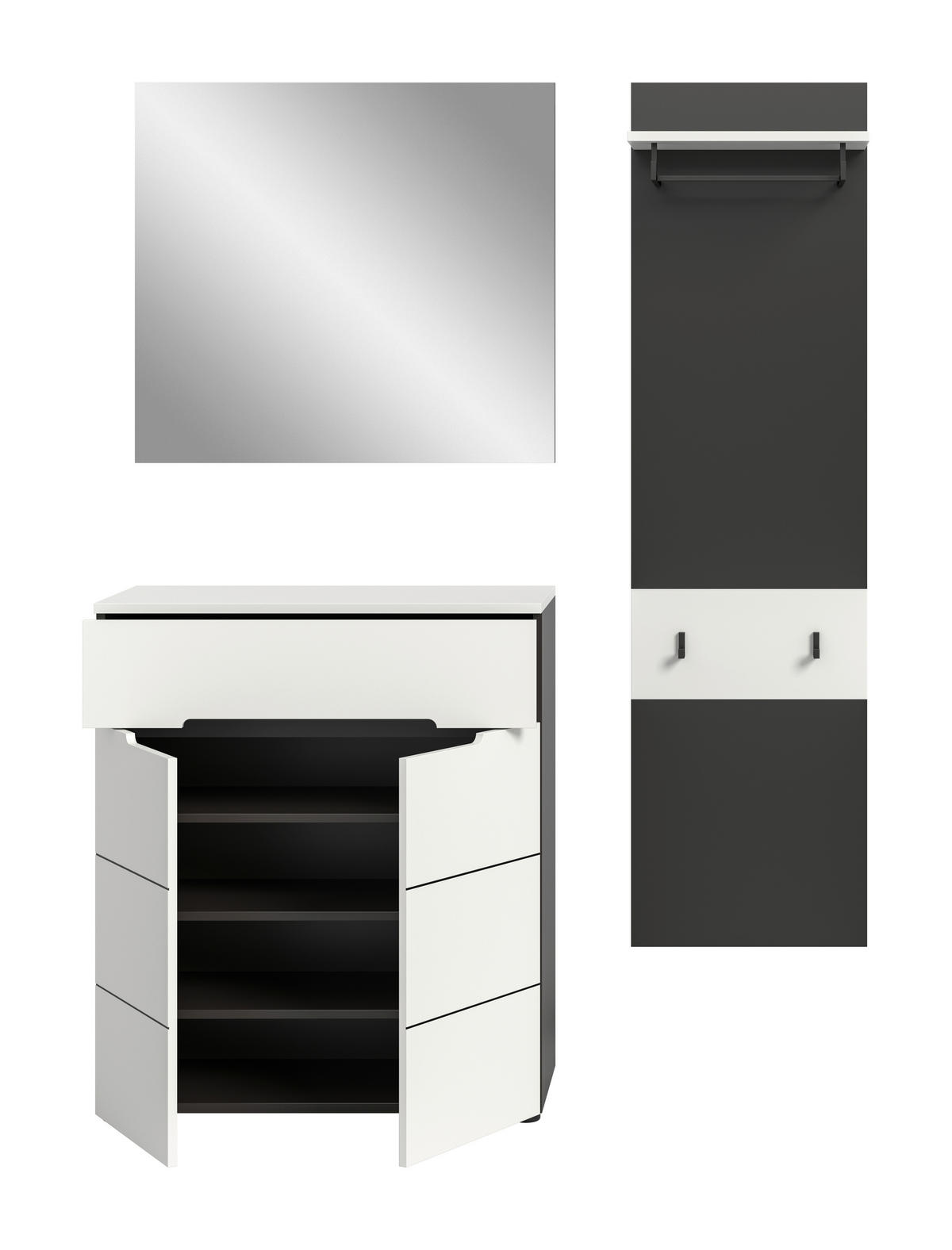 PREDSIEŇOVÝ NÁBYTOK, 140/190/37 cm - biela, Design, kompozitné drevo (140/190/37cm) - Livetastic