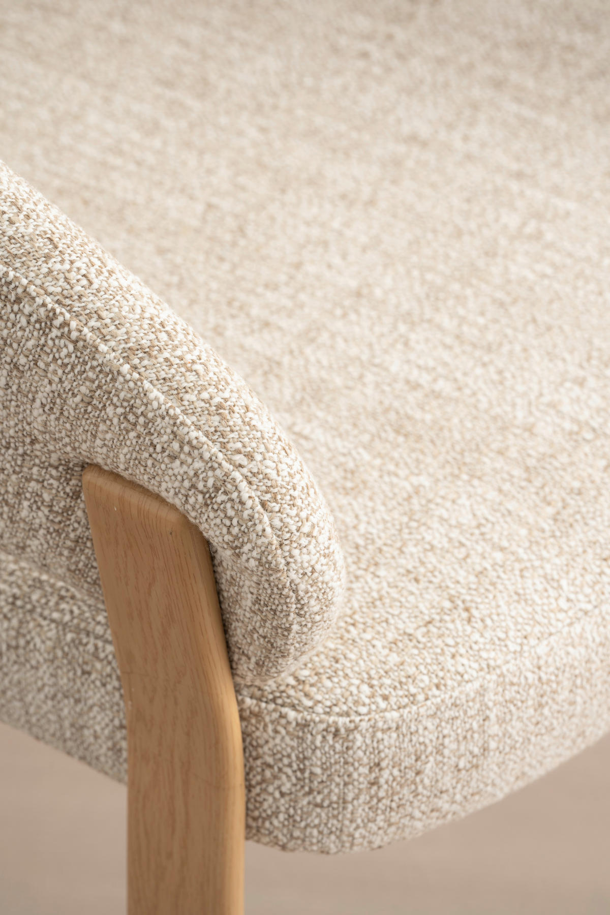 ARMLEHNSTUHL   Leinenoptik  Taupe, Eichefarben, Beige  - Taupe/Eichefarben, Design, Textil/Metall (57/79,5/61cm) - Xora