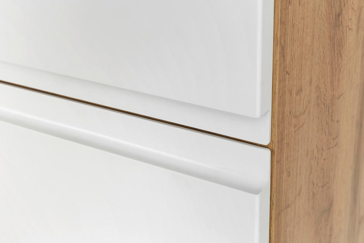 HOCHSCHRANK 40/180/35 cm  - Weiss/Eiche Wotan, Modern, Holzwerkstoff (40/180/35cm) - Held