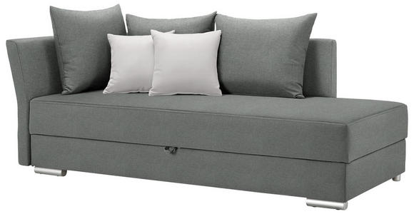 LIEGE in Webstoff Mintgrün - Chromfarben/Graphitfarben, Design, Kunststoff/Textil (220/93/100cm) - Xora