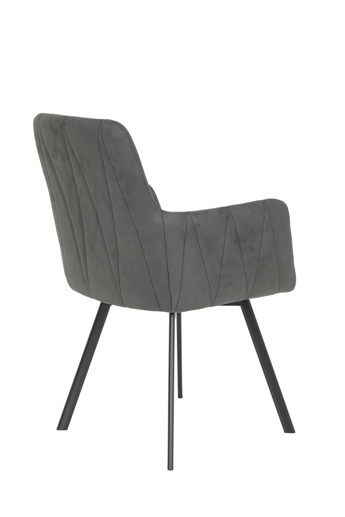 TISCHGRUPPE   - Anthrazit/Eiche Artisan, MODERN, Textil/Metall (160 - 200/76/90cm) - MID.YOU