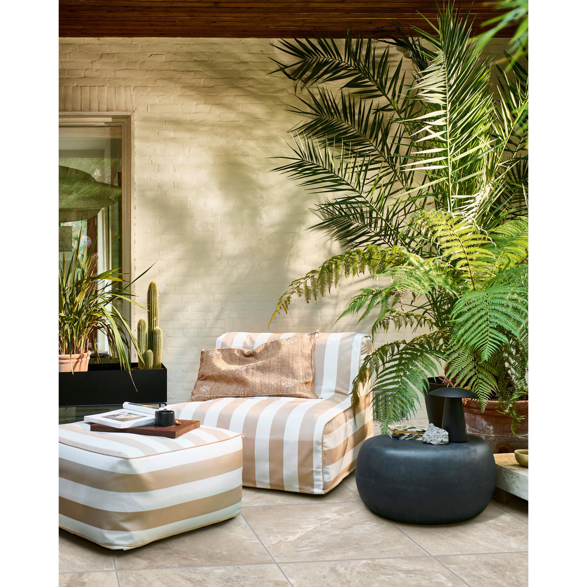 COUCHTISCH in Glas, Keramik 65/49/31 cm  - Anthrazit, Design, Glas/Keramik (65/49/31cm) - Livetastic