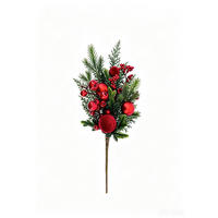OKRASNA VEJICA   47/18/7 cm            - rdeča/zelena, Trendi, papir/kovina (47/18/7cm) - X-Mas