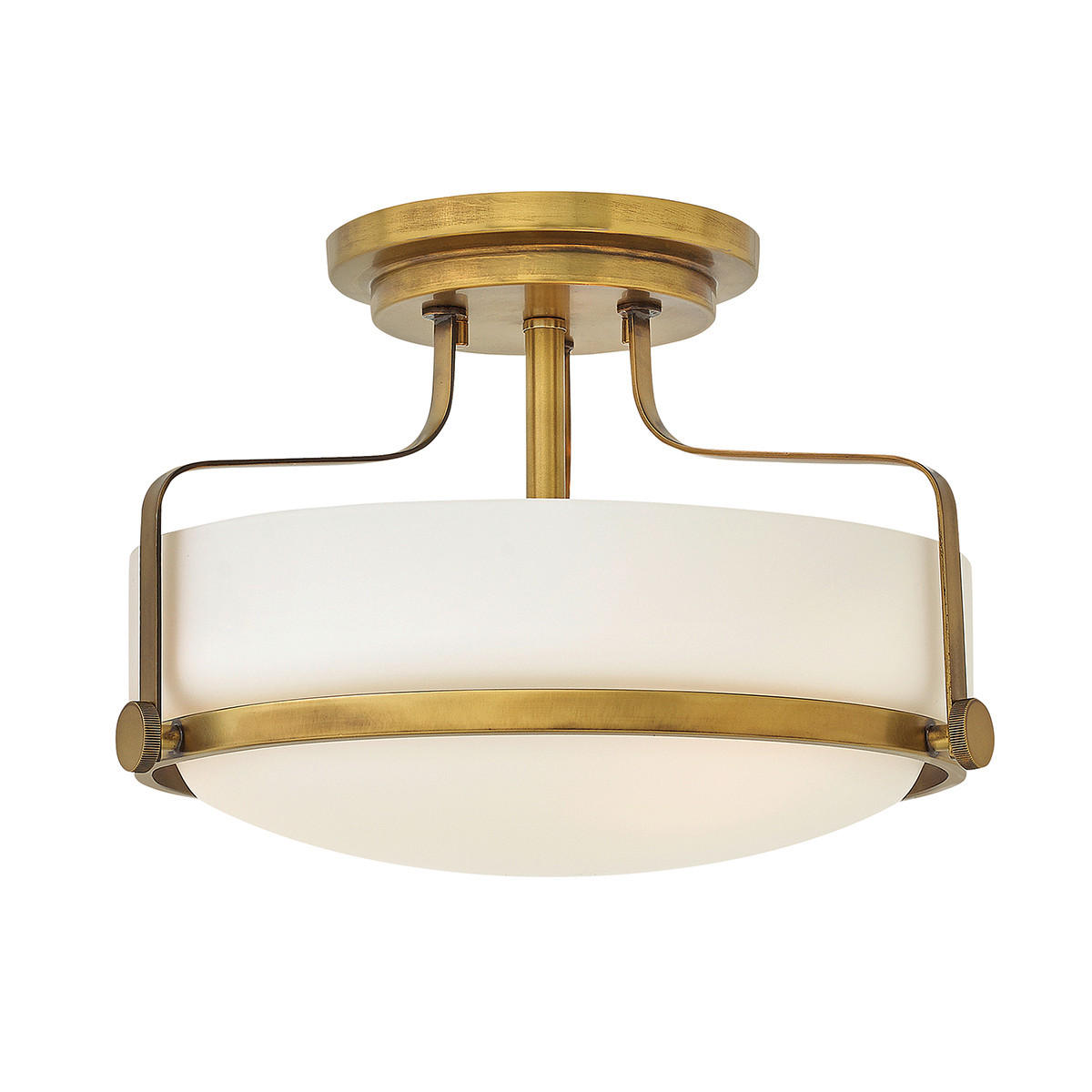 DECKENLEUCHTE  36.6/25.3 cm    - Messingfarben, Lifestyle, Glas/Metall (36.6/25.3cm) - Elstead Lighting