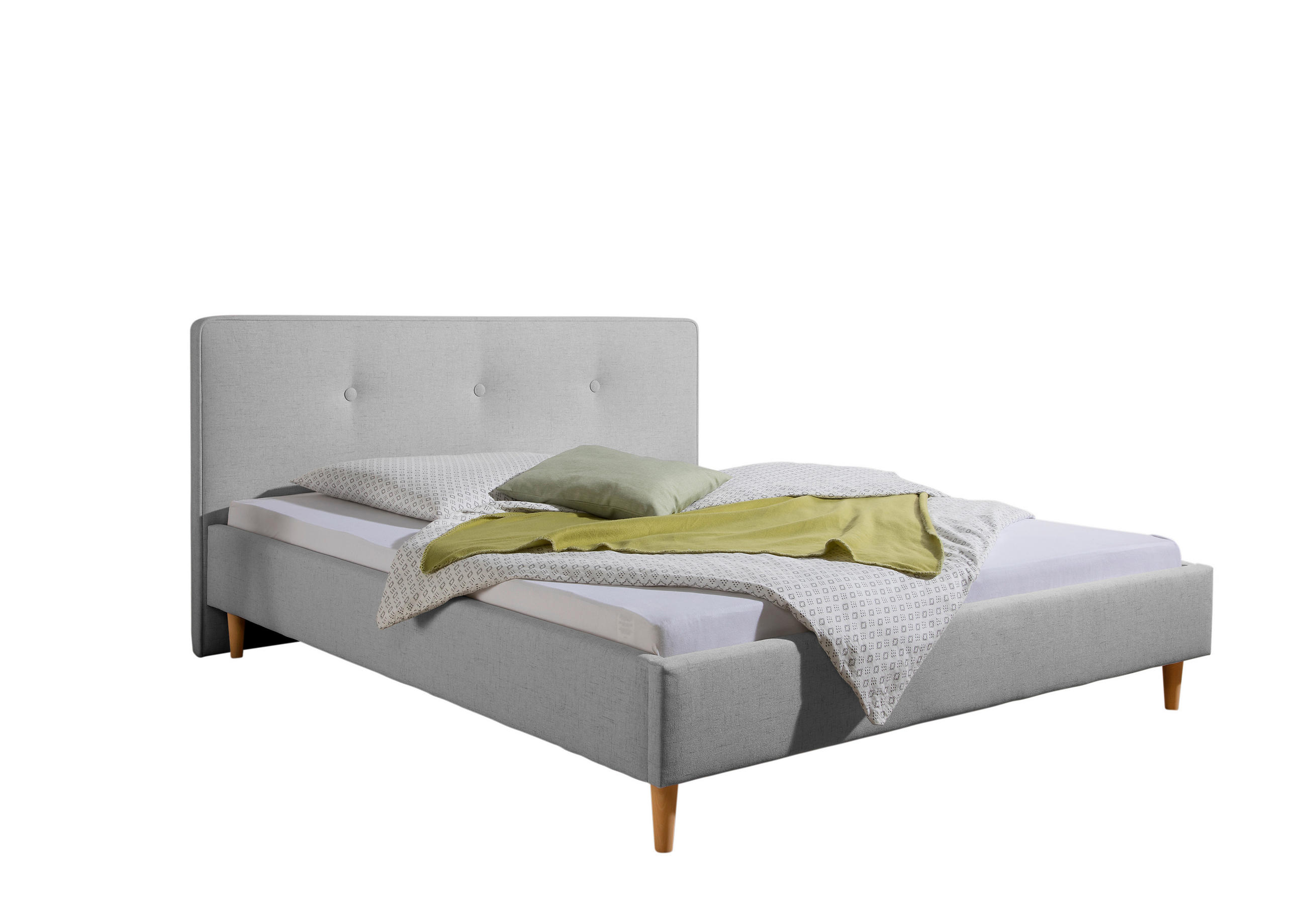 Livetastic Polsterbett Slade Hellgrau 180x200 cm