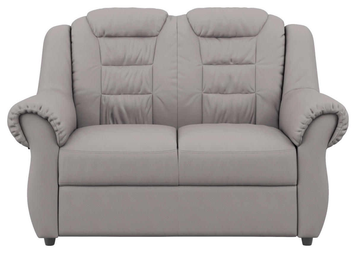 2-SITZER-SOFA in Lederlook Hellbraun  - Hellbraun/Schwarz, Konventionell, Kunststoff/Textil (145/102/101cm) - Livetastic