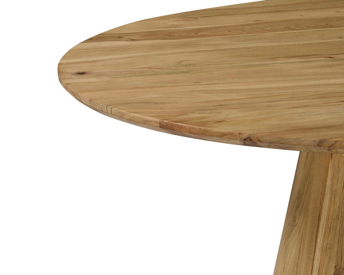 ESSTISCH 120/120/76 cm Echtholz  Holz rund Akaziefarben  - Akaziefarben, Design, Holz (120/120/76cm) - Niels Andersson