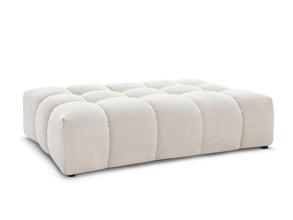 HOCKER EVEREST Flachgewebe Weiß  - Schwarz/Weiß, MODERN, Kunststoff/Textil (166/100/40cm)