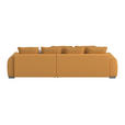 ECKSOFA in Mikrofaser Gelb  - Chromfarben/Gelb, Design, Kunststoff/Textil (320/226cm) - Carryhome