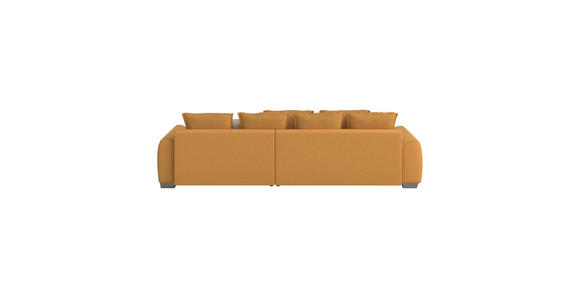 ECKSOFA in Mikrofaser Gelb  - Chromfarben/Gelb, Design, Kunststoff/Textil (320/226cm) - Carryhome