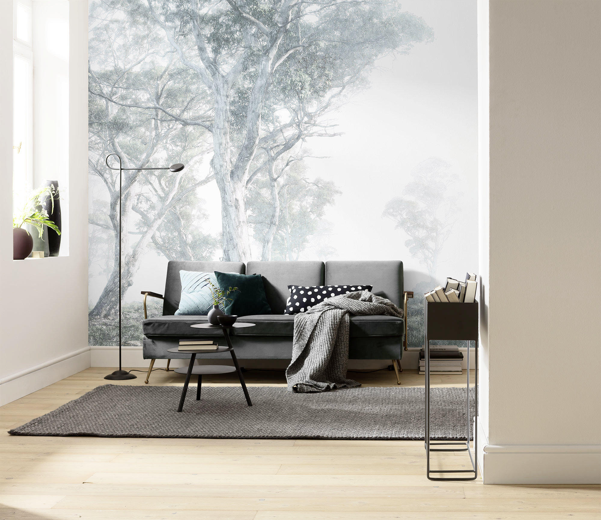 FOTOTAPET 300/280 cm  - vit/blå, Trend (300/280cm)