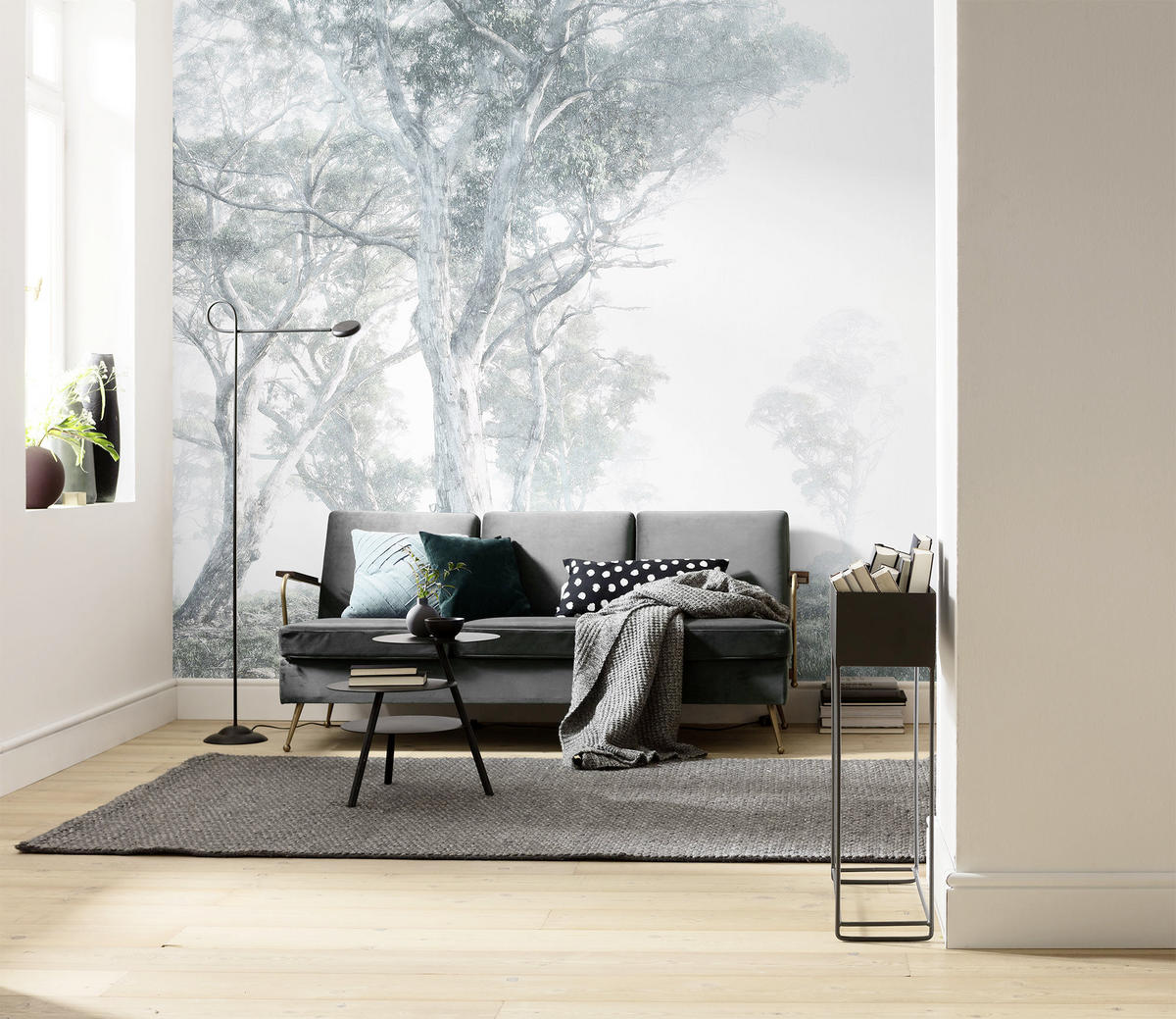 FOTOTAPETE  - Blau/Weiß, Trend (300/280cm) - Xora