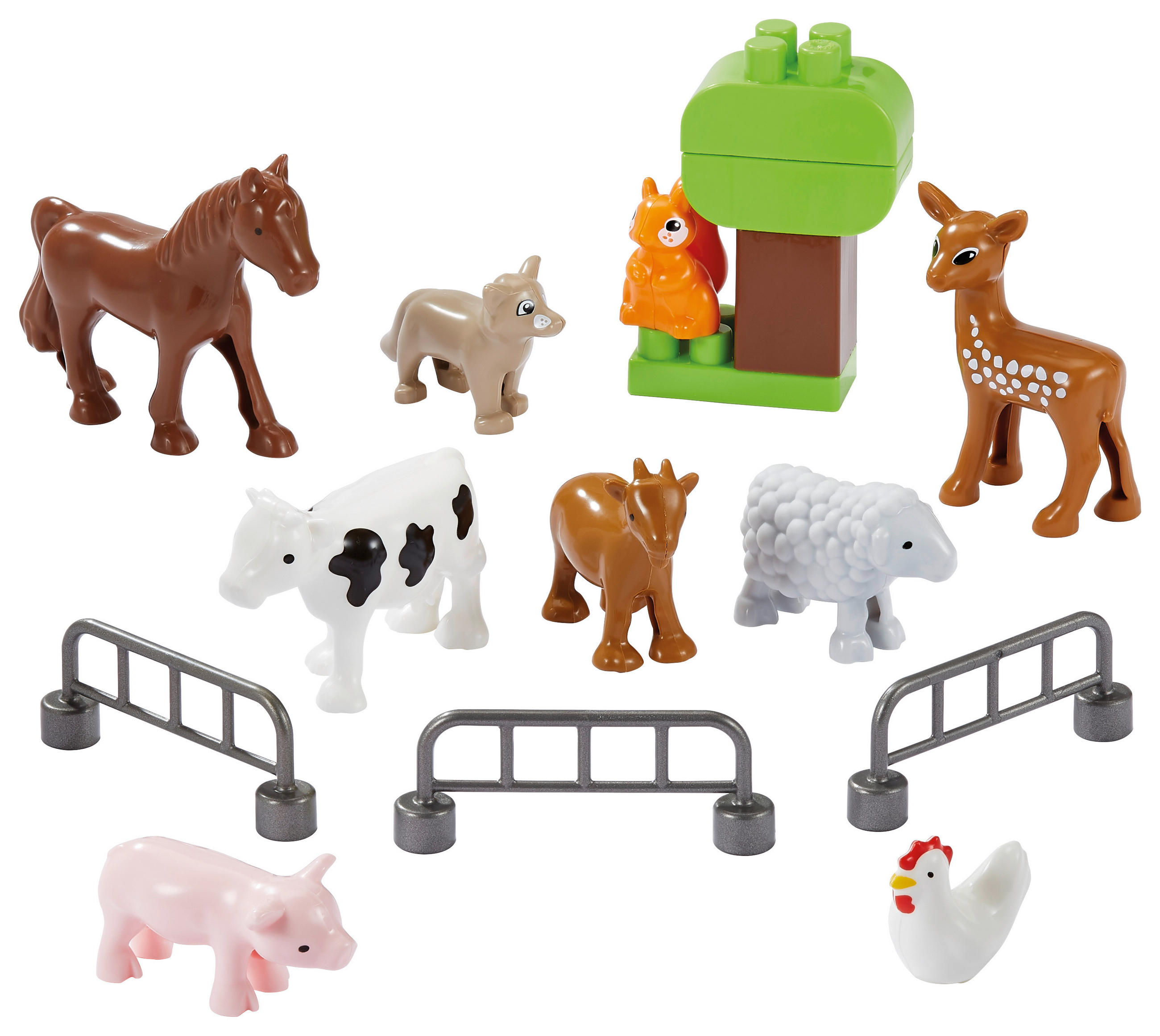 TIERSET  - Multicolor, Basics, Kunststoff (18/7/23,5cm) - Simba