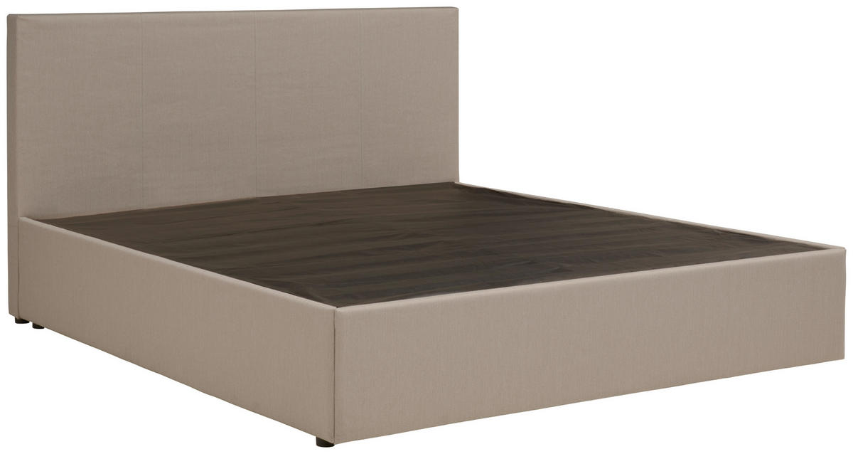 BOXBETT 160/200 cm  in Sandfarben  - Sandfarben/Schwarz, Basics, Holz/Kunststoff (160/200cm) - P & B
