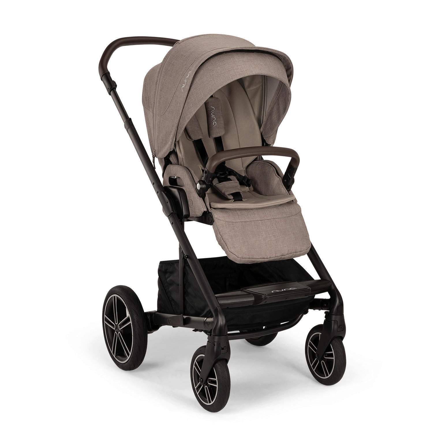 KOMBIKINDERWAGEN  Mixx Next  Cedar  - Graubraun/Schwarz, Basics, Textil/Metall (60/110/82cm) - Nuna