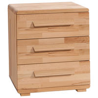 NACHTSCHRANK 48/57/43 cm Kernbuche massiv  - Buchefarben, Design, Holz (48/57/43cm) - Hasena