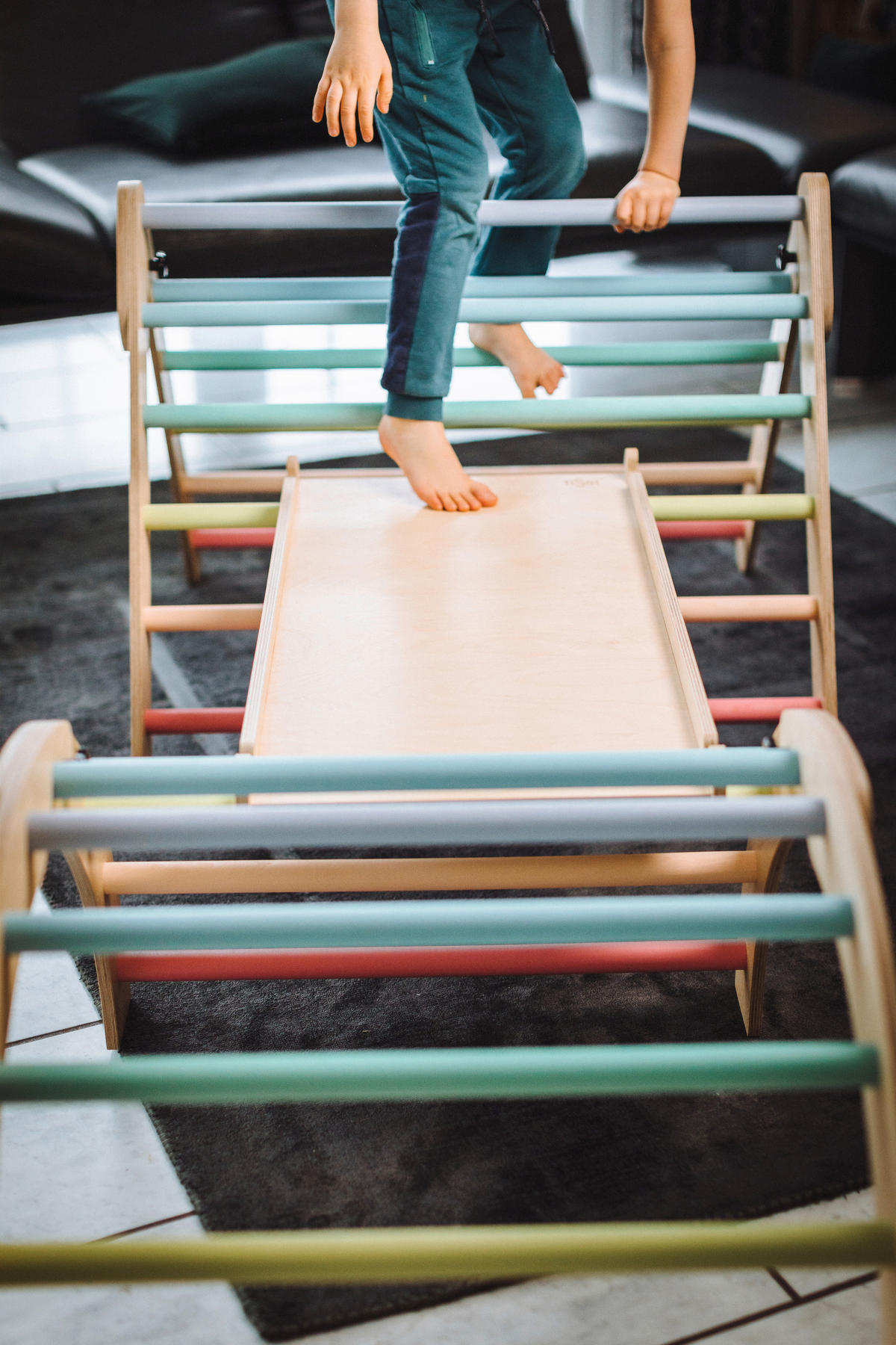 KLETTERGERÜST  - Multicolor, Basics, Holz (80/60/45cm) - tiSsi