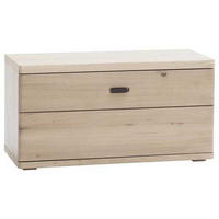 GARDEROBENBANK 90/47/37 cm  - Eichefarben/Schwarz, Natur, Holz/Holzwerkstoff (90/47/37cm) - Linea Natura
