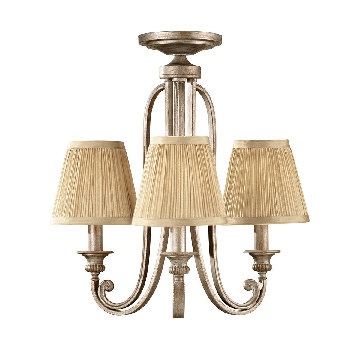 KRONLEUCHTER 48.3/66.3 cm    - Sandfarben/Silberfarben, Konventionell, Metall (48.3/66.3cm) - Elstead Lighting