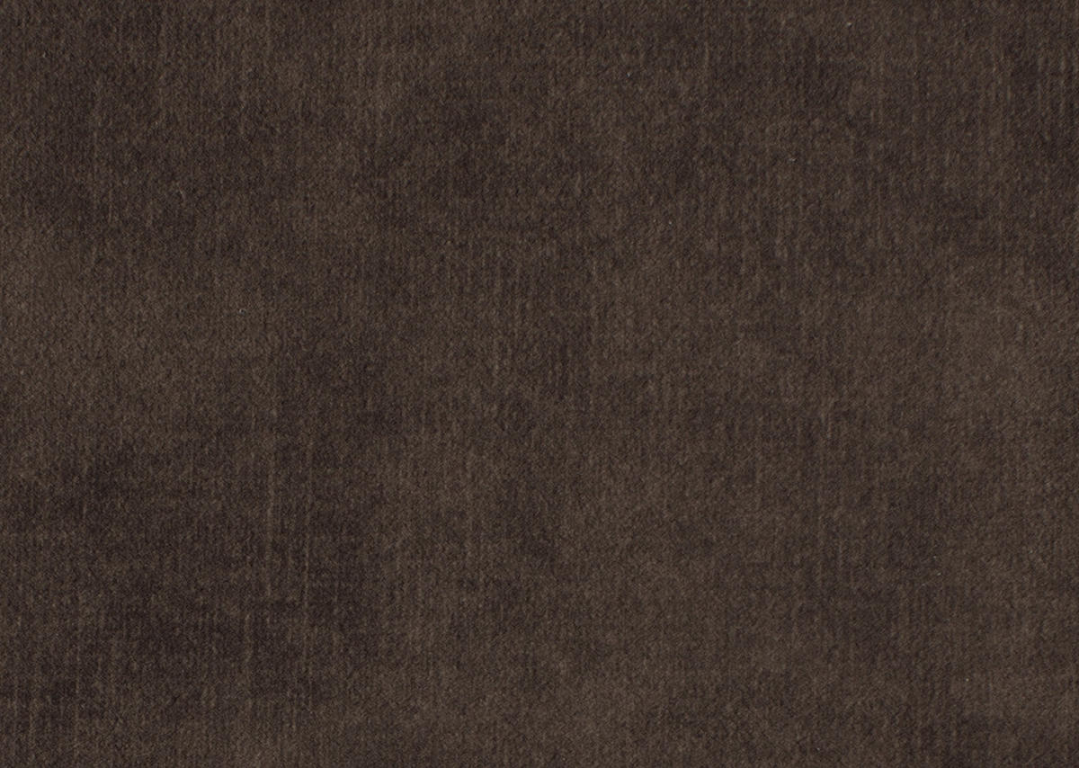 ECKSOFA in Velours Dunkelbraun  - Dunkelbraun/Schwarz, Design, Textil/Metall (180/310cm) - Dieter Knoll