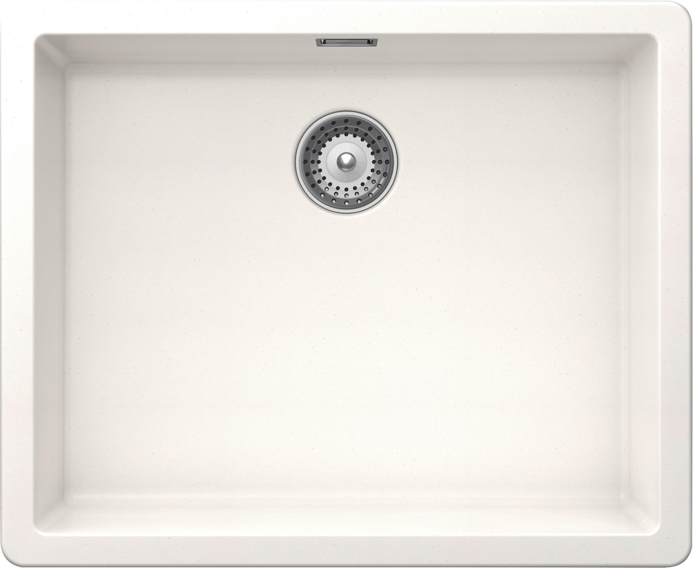 SPÜLE GREN100LUPOL  - Weiß, Basics, Stein (55,6/45,6cm) - Schock