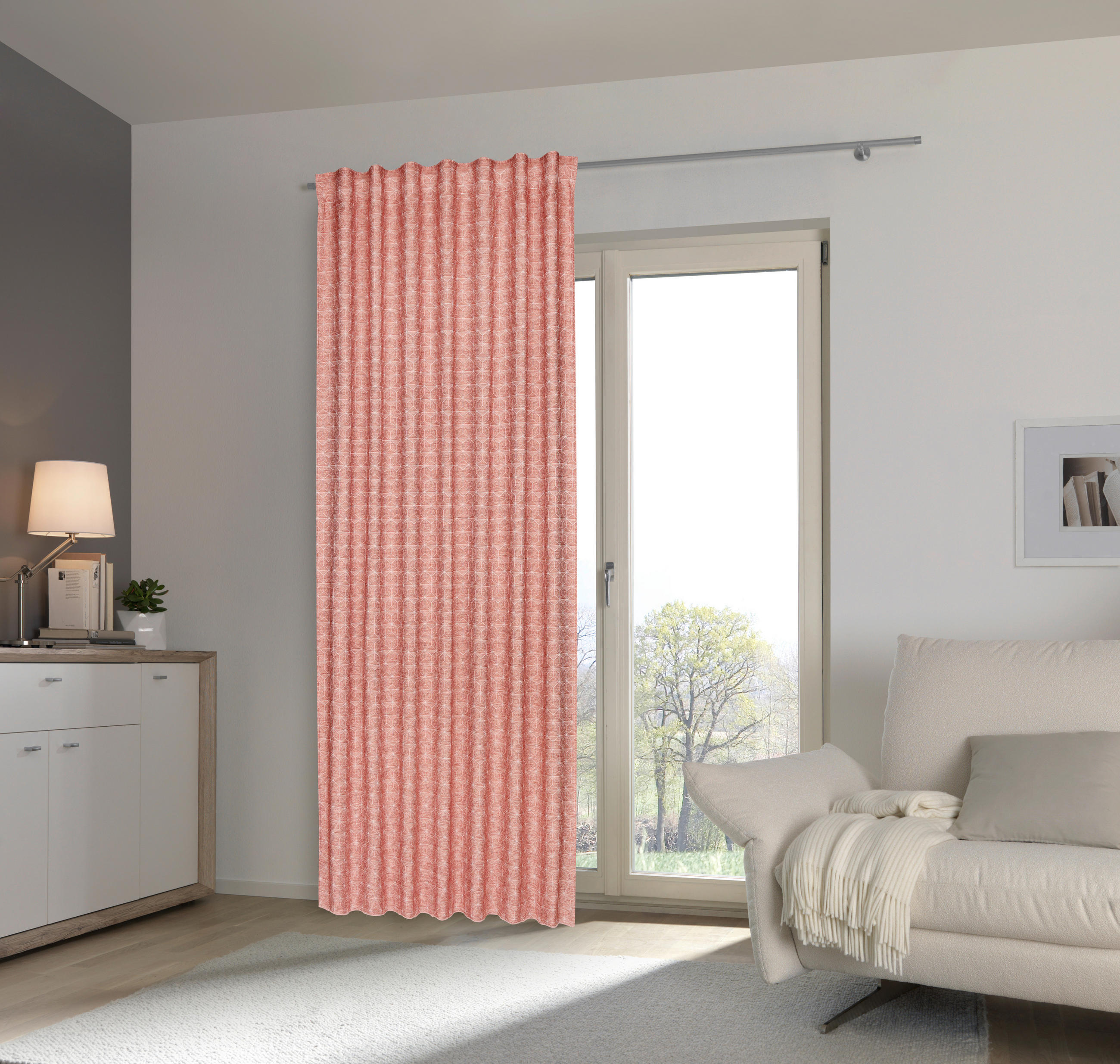 GOTOVA ZAVESA terakota - terakota, Osnovno, tekstil (140/245cm) - Esposa