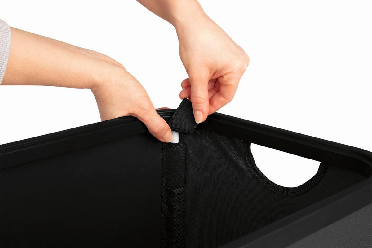 FLASCHENSAMMLER EASYmaxx  - Schwarz, Basics, Naturmaterialien/Kunststoff (40/32,5/72cm) - EASYMAXX