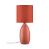 TISCHLEUCHTE PR Home Uno 25/37/10 cm   - Dunkelrot, LIFESTYLE, Keramik/Textil (25/37/10cm)