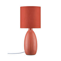 TISCHLEUCHTE PR Home Uno 25/37/10 cm   - Dunkelrot, LIFESTYLE, Keramik/Textil (25/37/10cm)