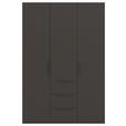DREHTÜRENSCHRANK 151/235/61 cm,  in Graphitfarben, 3-türig  - Graphitfarben, Basics, Holzwerkstoff/Metall (151/235/61cm) - Novel