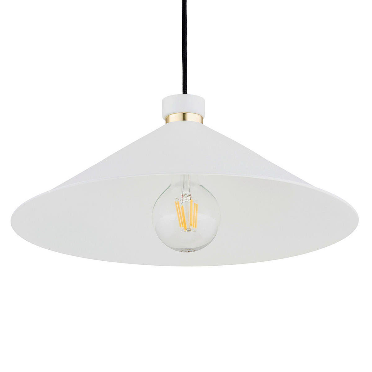 HÄNGELEUCHTE 103/40/40 cm  - Goldfarben/Weiß, Basics, Metall (103/40/40cm)