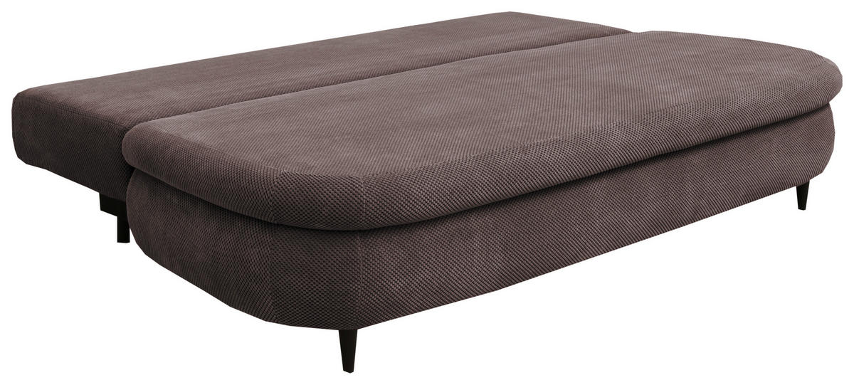 TROSJED NA RAZVLAČENJE tekstil  smeđa    - crna/smeđa, Design, tekstil (213/89/105cm) - Novel
