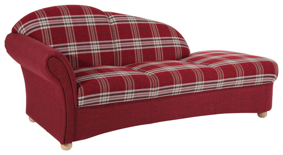 RÉCAMIERE in Flachgewebe Braun  - Buchefarben/Braun, Design, Holz/Textil (191/83/81cm) - Max Winzer