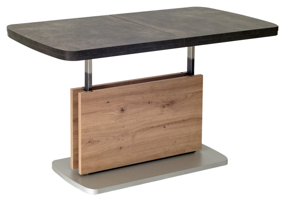 COUCHTISCH in Holzwerkstoff 110-180/63/53-72 cm  - Wildeiche/Anthrazit, Konventionell, Holzwerkstoff (110-180/63/53-72cm) - Venda