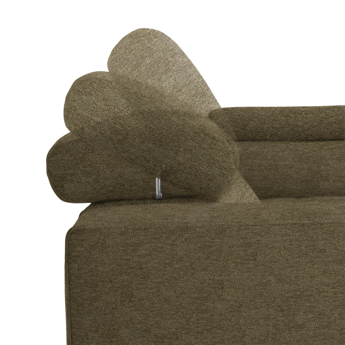 ECKSOFA Mikrofaser Dunkelgrün  - Dunkelgrün/Schwarz, Design, Textil/Metall (301/207cm) - Xora