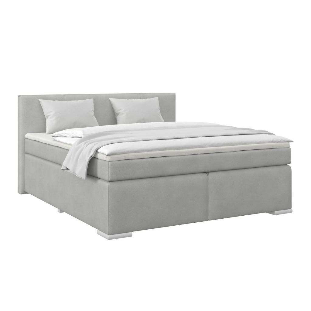 Boxspringbett Mira Schieferfarben, Lf:160x200cm