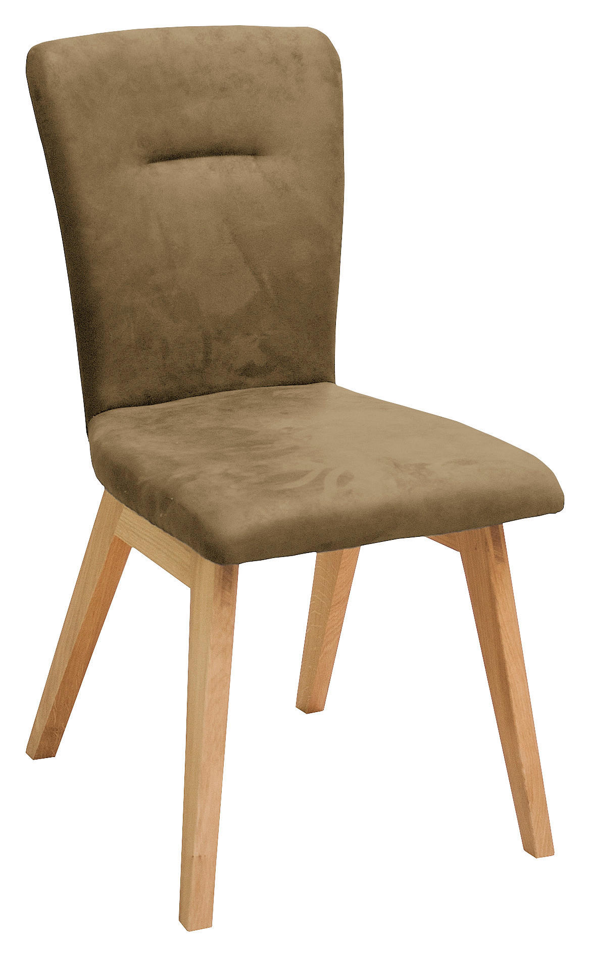 STUHL  Lederauswahl, Stoffauswahl, Typenauswahl Mikrofaser  Eichefarben, Olivgrün  - Eichefarben/Olivgrün, Konventionell, Holz/Textil (46/91/66cm) - Dieter Knoll