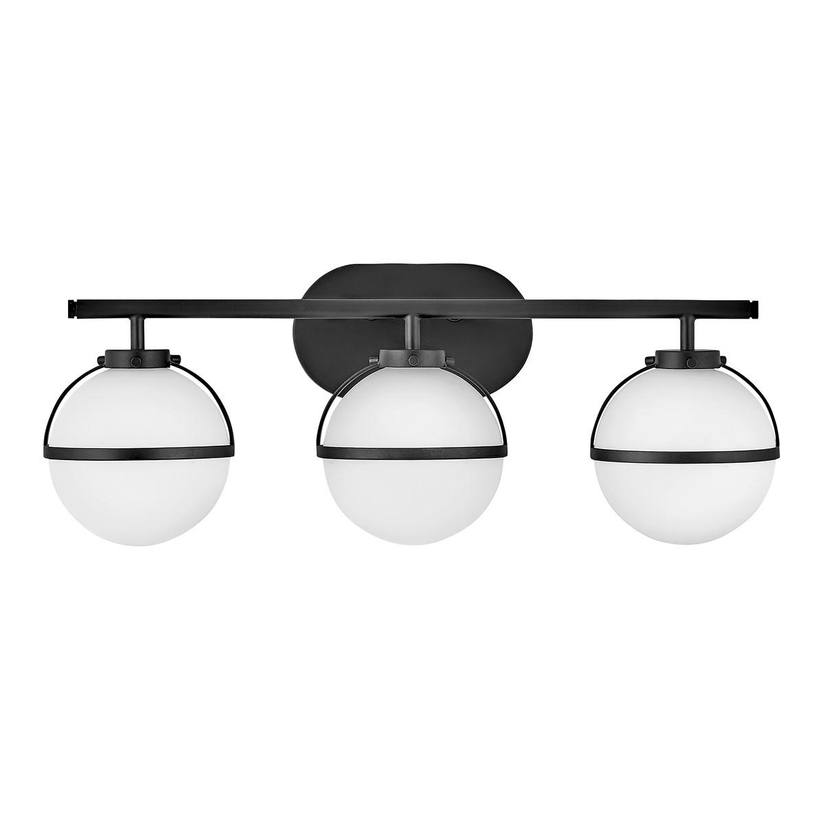 BADEZIMMER-WANDLEUCHTE - Schwarz, Konventionell, Glas/Metall (60.0/23/19.3cm) - Elstead Lighting